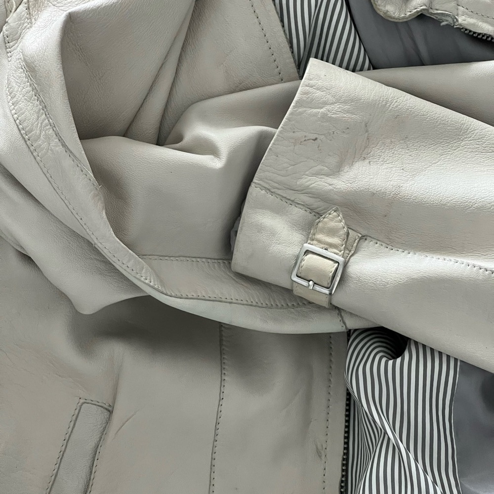 Off-White Leather Racer Jacket - Picture 8 of 8